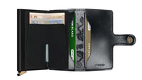 SECRID Premium Mini wallet Stitch Floral Olive, Black