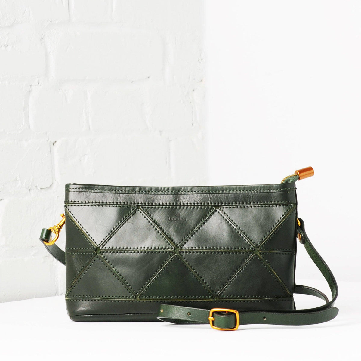 Uppdoo Origami Clutch / Crossbody Bag - Hunter Green