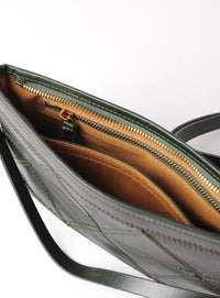 Uppdoo Origami Clutch / Crossbody Bag - Hunter Green