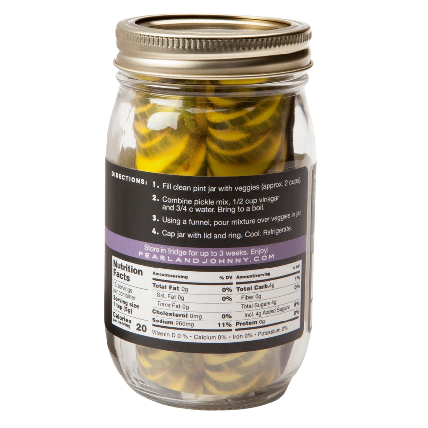 Pearl & Johnny 10-Minute Pickle Kit / Dill-icious, Fire & Spice, Sweet Dreams