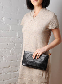 Uppdoo Origami Clutch / Crossbody Bag - Black