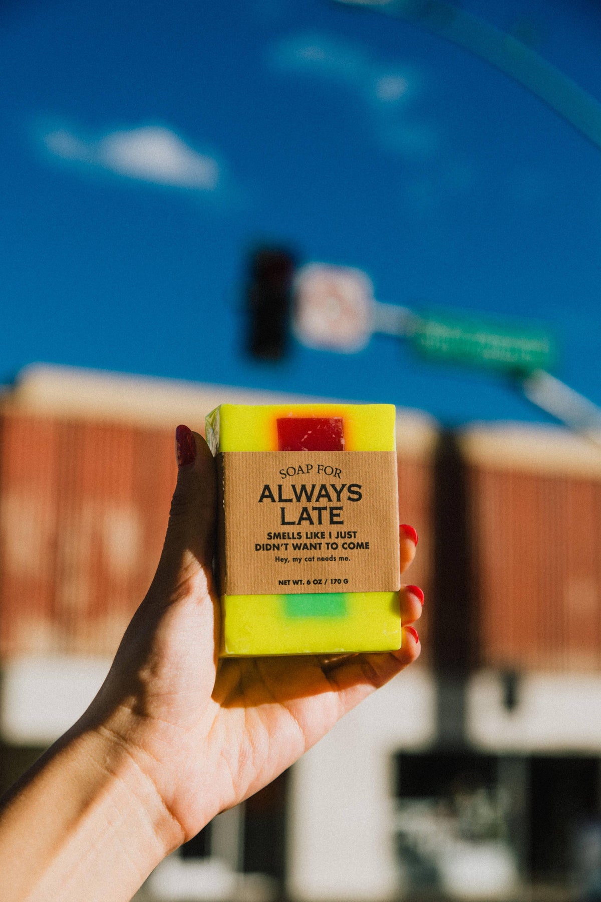 Whiskey River Soap Co. A Soap for Always Late | Funny Soap
