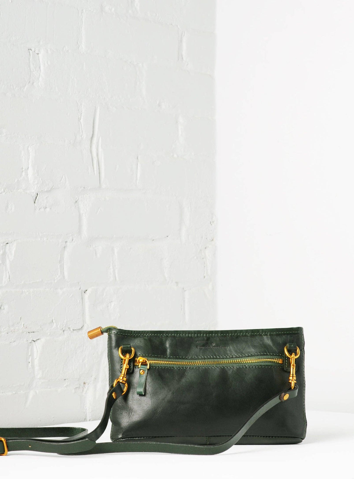 Uppdoo Origami Clutch / Crossbody Bag - Hunter Green