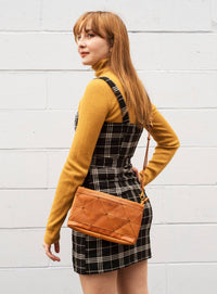 Uppdoo Origami Clutch / Crossbody Bag - Turmeric