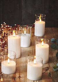 Lumina Of London Co. LED Glass Candles (Set Of 3)
