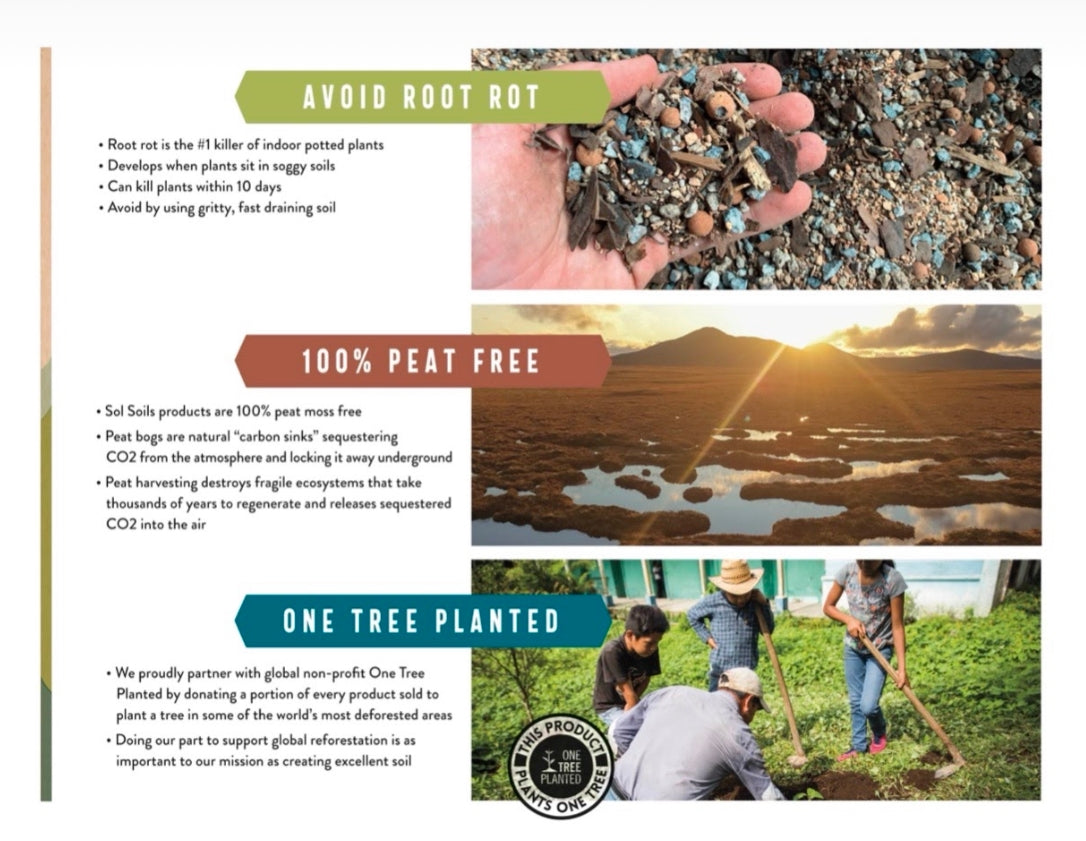 Sol Soils Succulent Gritty Mix Potting Soil 1 Gallon (4Quarts)
