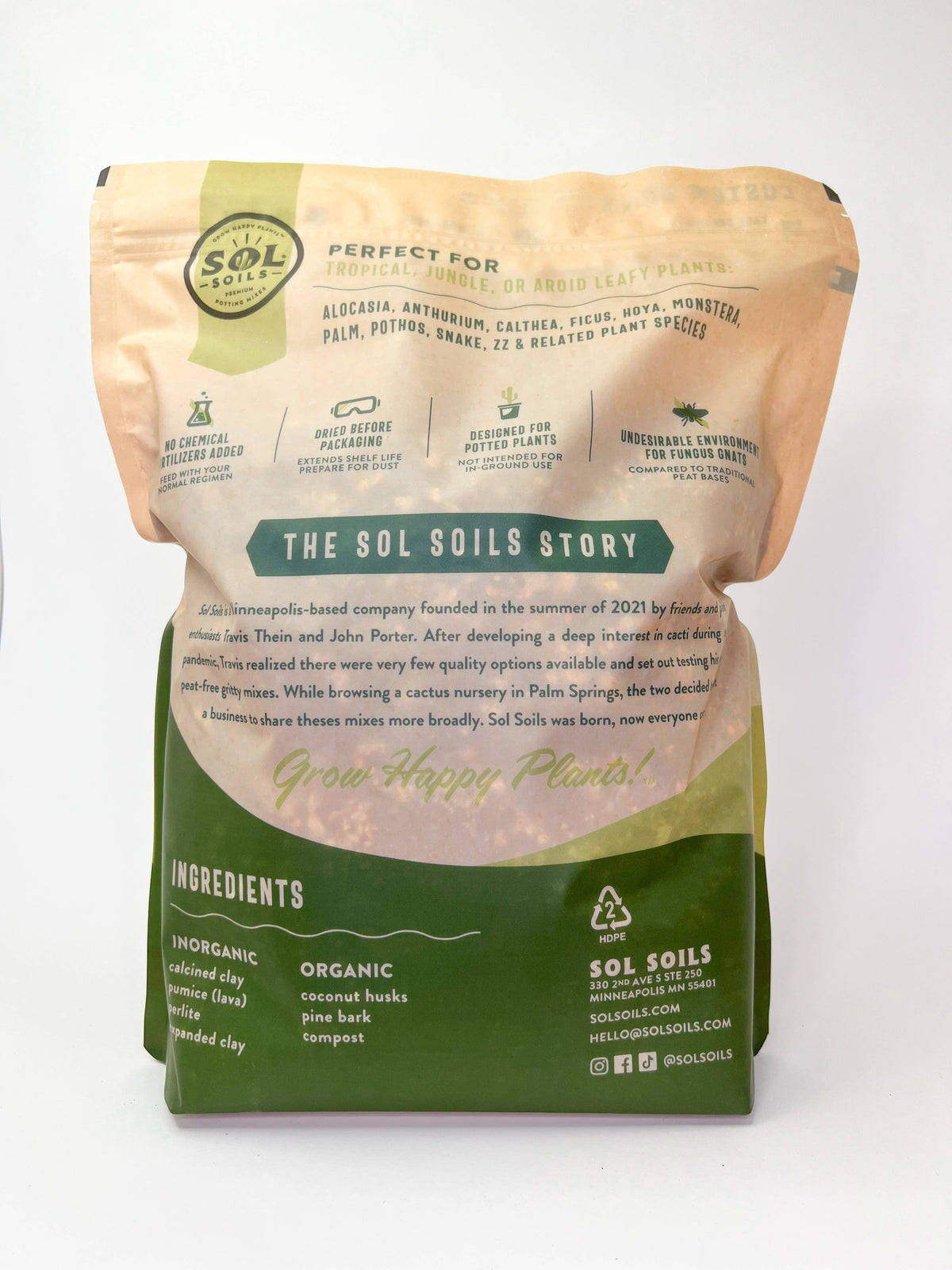 Sol Soil (1Gal) Houseplant Chunky Mix (Aroid/Tropical Mix)