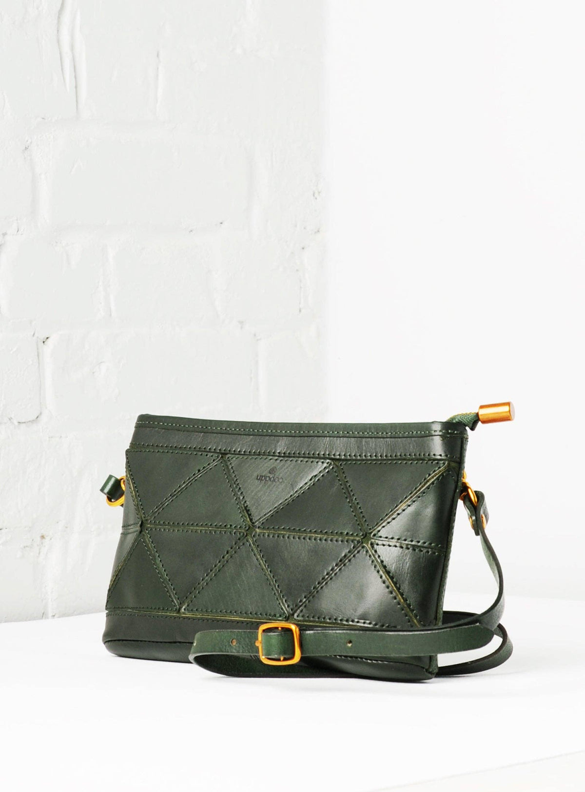 Uppdoo Origami Clutch / Crossbody Bag - Hunter Green