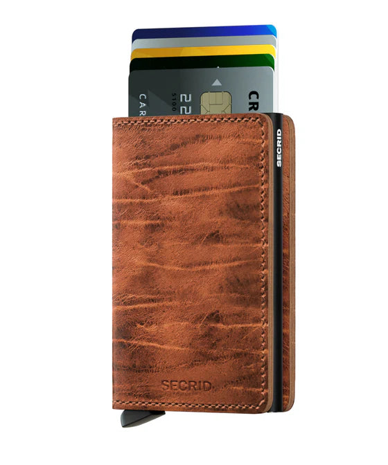 Secrid Slim Wallet Dutch Martin Olive, Whiskey, Bordeaux
