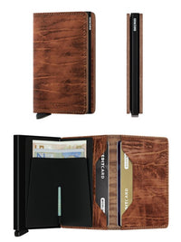 Secrid Slim Wallet Dutch Martin Olive, Whiskey, Bordeaux