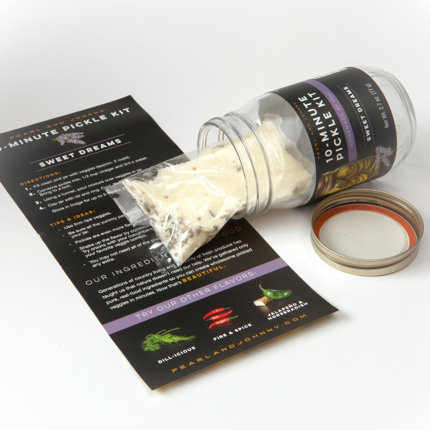 Pearl & Johnny 10-Minute Pickle Kit / Dill-icious, Fire & Spice, Sweet Dreams