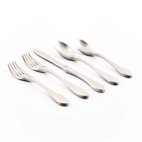 Knork Original Matte Stainless Steel Flatware 20 Piece Set, 18/0