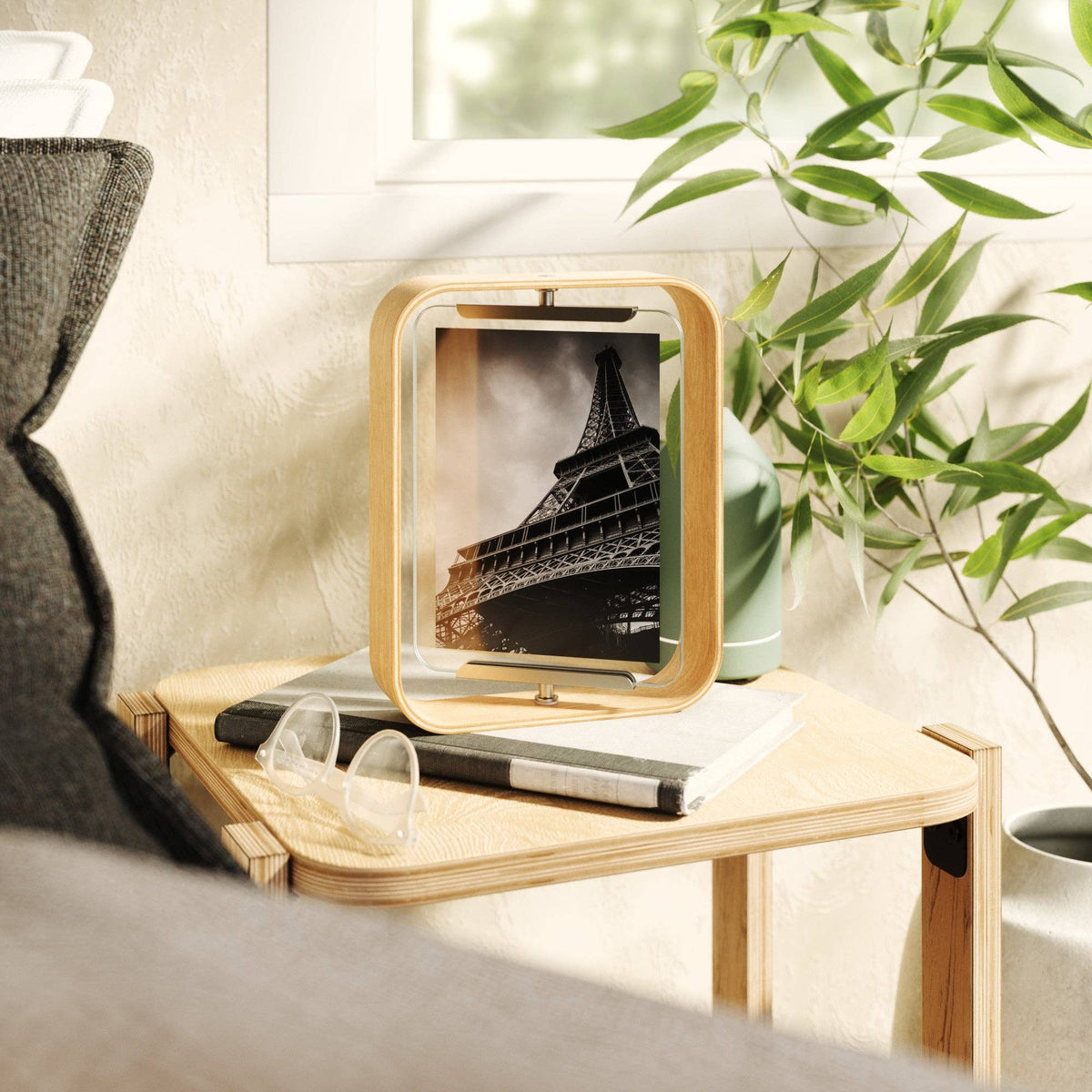 Umbra Bellwood Desk Frame Black , Aged Walnut