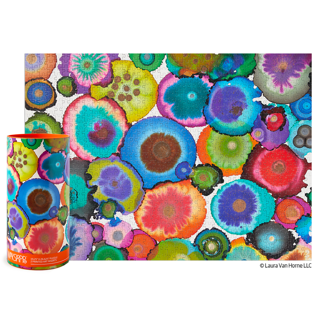Werkshoppe Geodes Puzzle by Laura Van Horne