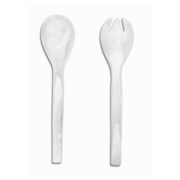 Resinware Australia Everyday Salad Server 2pc. - Black Swirl