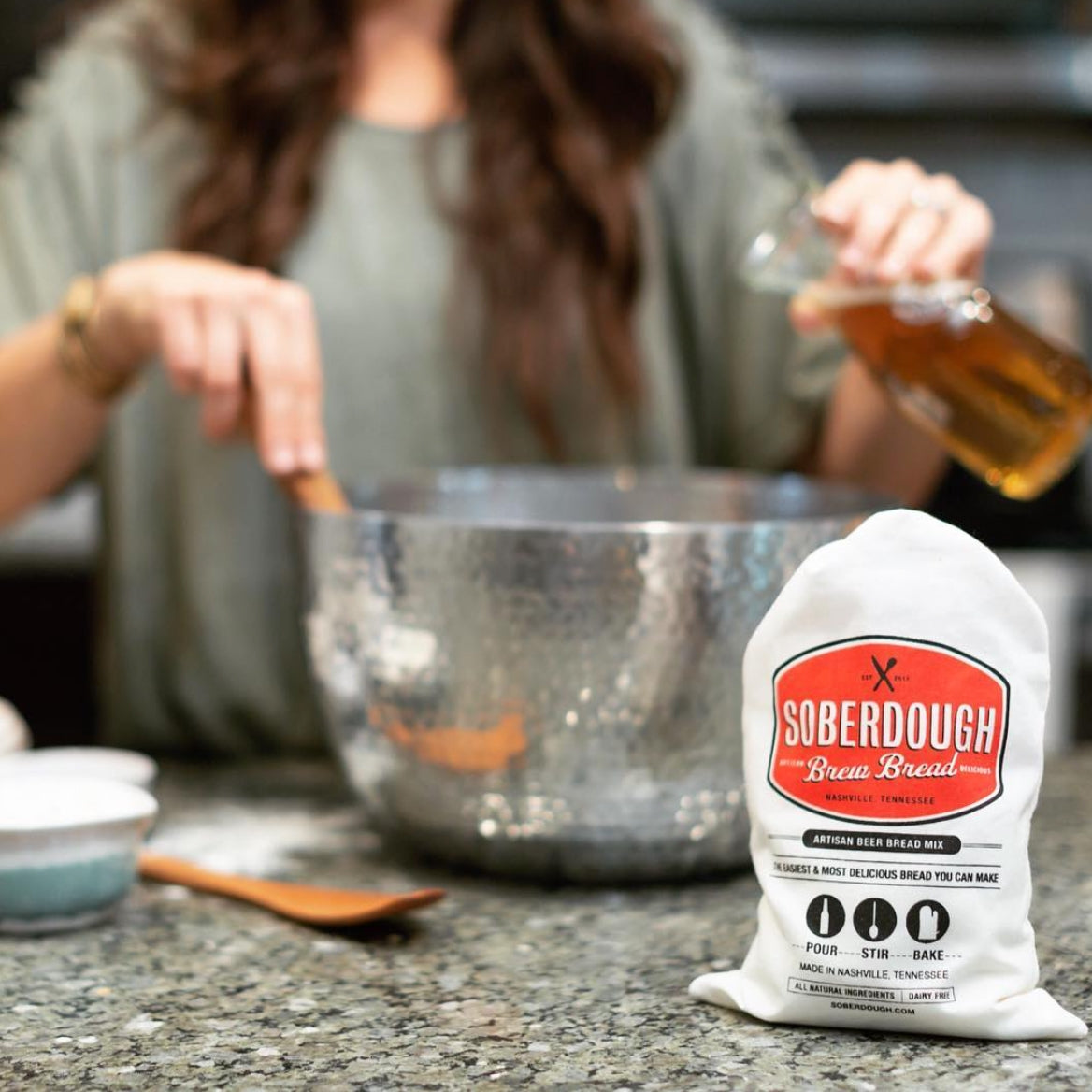 Soberdough Cheesy Garlic Brew Bread