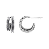 Silpada 'Above & Beyond' Hoop Earrings in Sterling