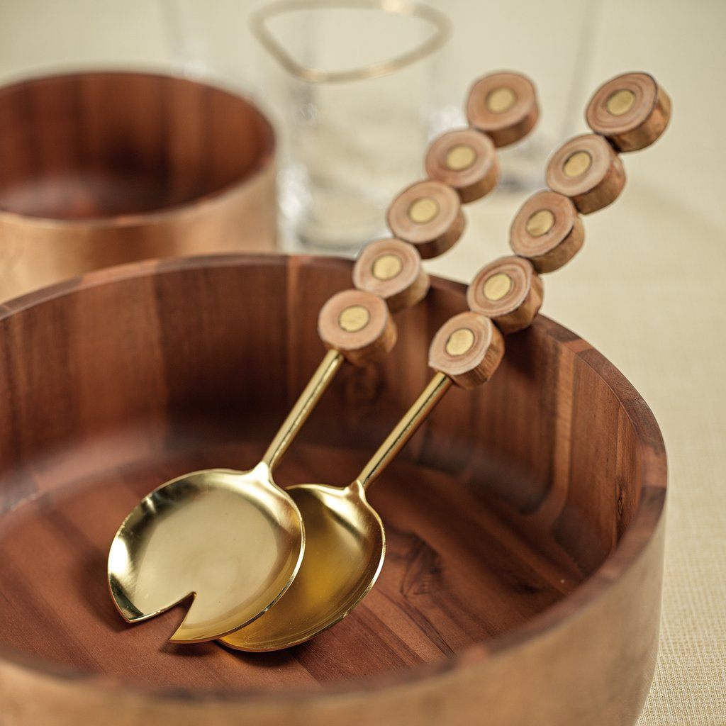 Zodax South Bay Metal and Wood Server Set