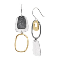 Silpada 'Organza' 3-Tone Drop Earrings