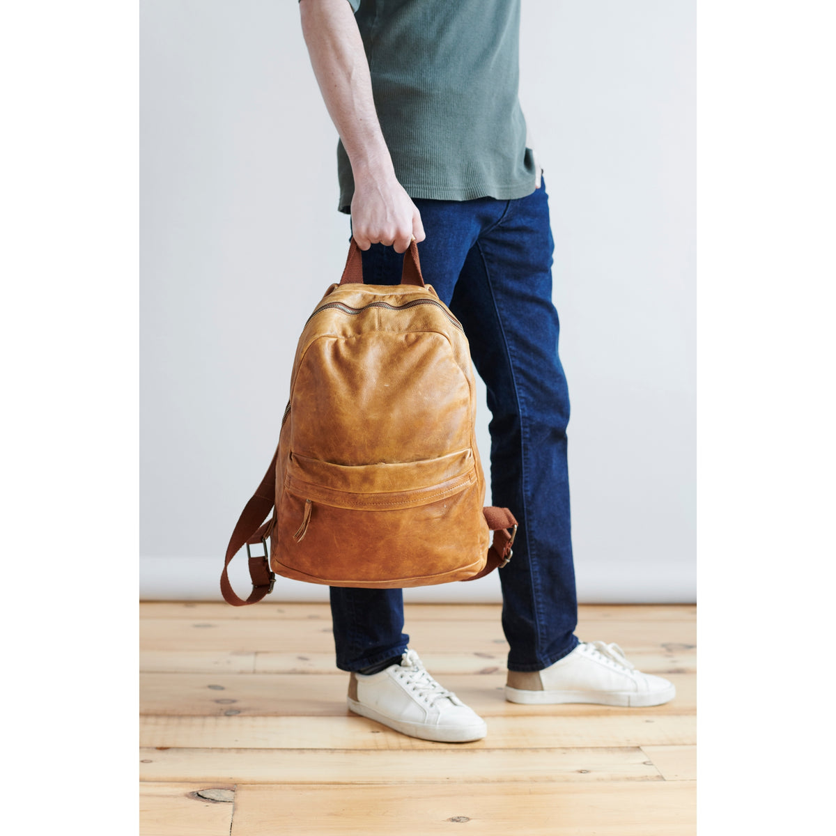 Latico Leather Sheldon Backpack - Cognac