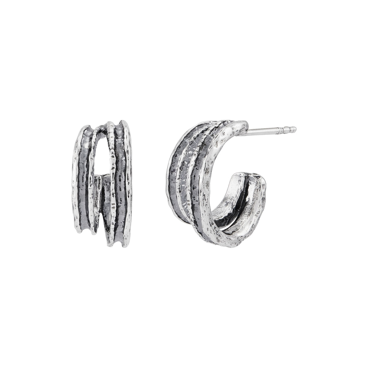 Silpada 'Above & Beyond' Hoop Earrings in Sterling