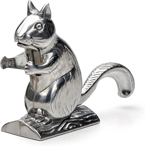 RSVP International Nuts Nutty Squirrel Nutcracker, Stainless Steel