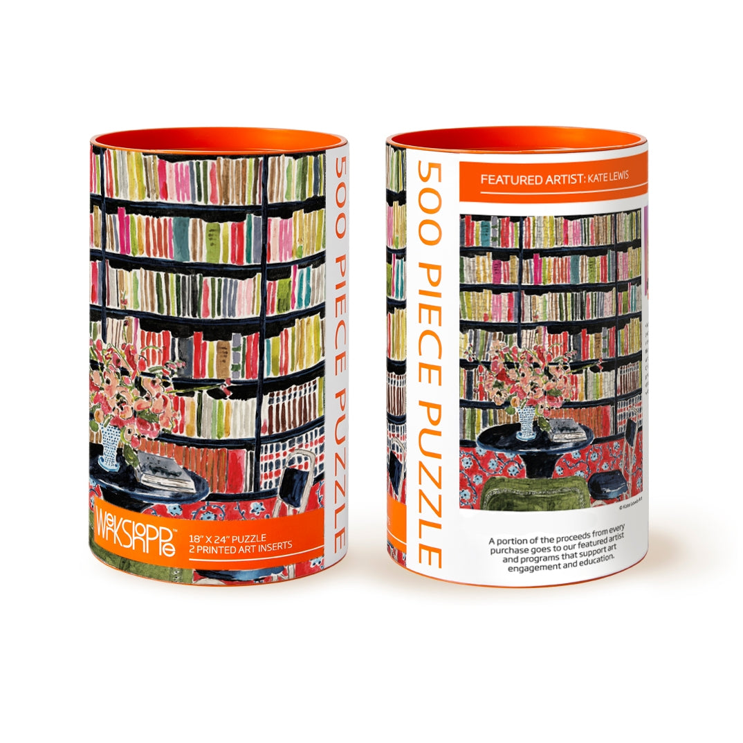 Werkshoppe Books with Flowers | 500 Piece Jigsaw Puzzle