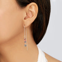 Silpada 'Tall Tales' Threader Natural Tourmaline Earring