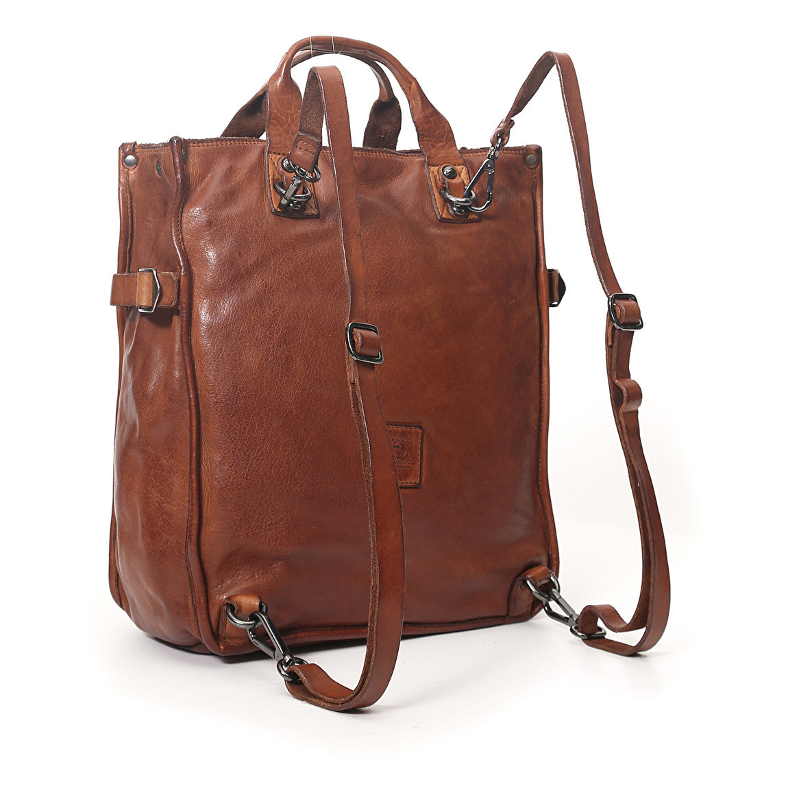 Campomaggi Gelso Shopping Bag/Backpack in cognac leather