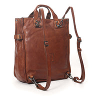 Campomaggi Gelso Shopping Bag/Backpack in cognac leather