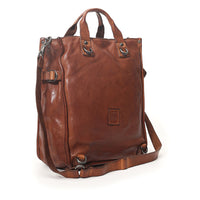 Campomaggi Gelso Shopping Bag/Backpack in cognac leather