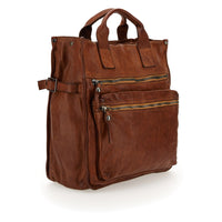 Campomaggi Gelso Shopping Bag/Backpack in cognac leather