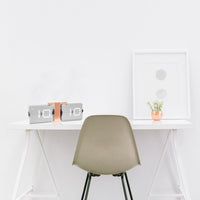 Cloudnola Flipping Out Wall / Desk Clock Gold & White
