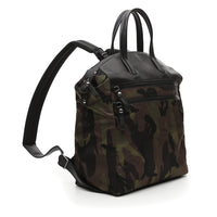 Campomaggi Backpack in military green camouflage+black nylon Firenze