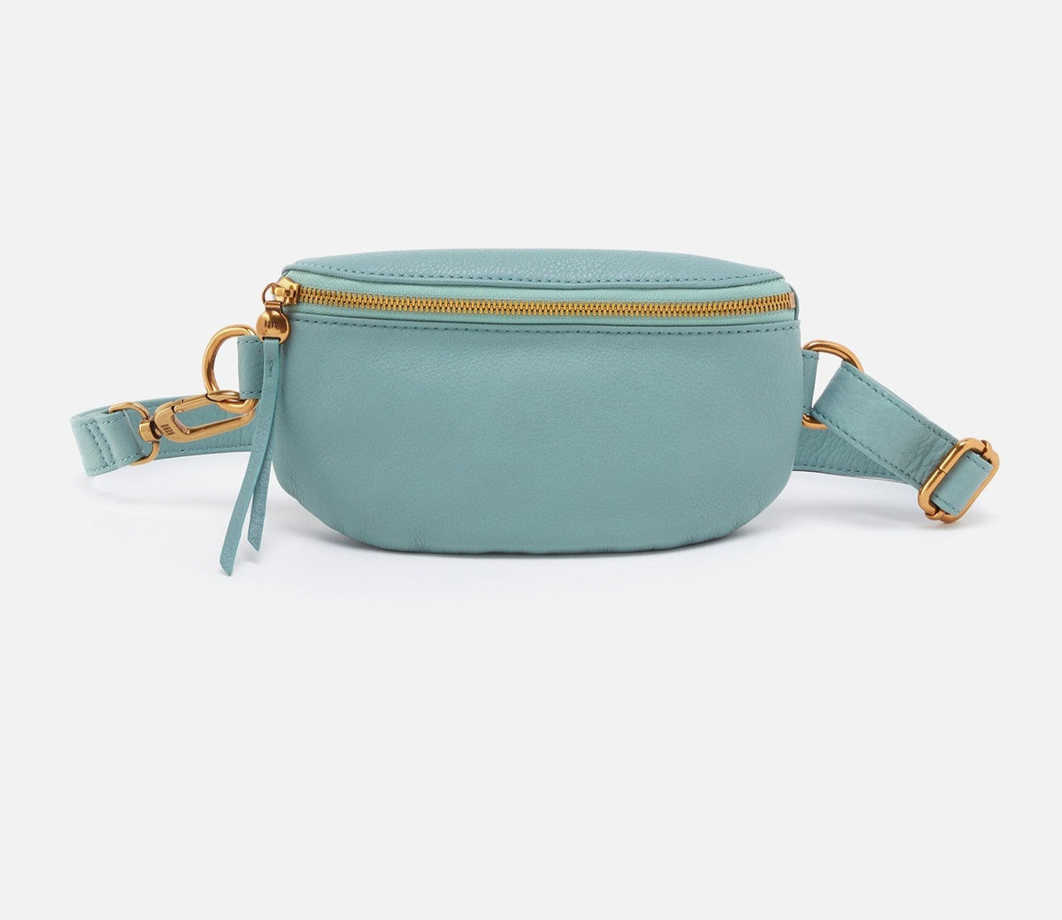 Hobo Fern Belt Bag, Pebbled Leather, Black, Pale Green, Sandstorm