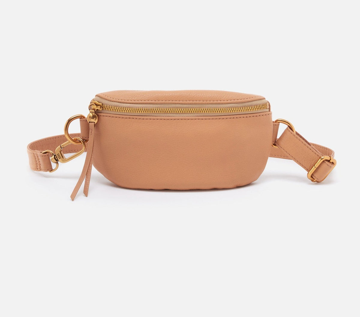 Hobo Fern Belt Bag, Pebbled Leather, Black, Pale Green, Sandstorm