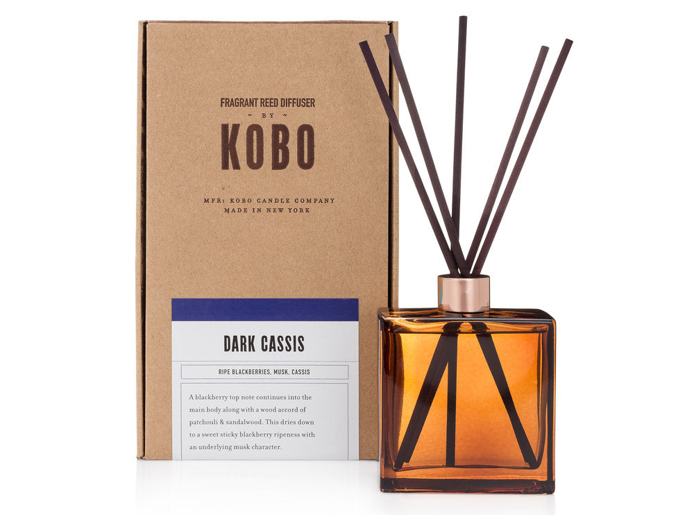 KOBO Room Diffusers Dark Cassis, Stone Flower, Bourbon 1792, Modena Leather