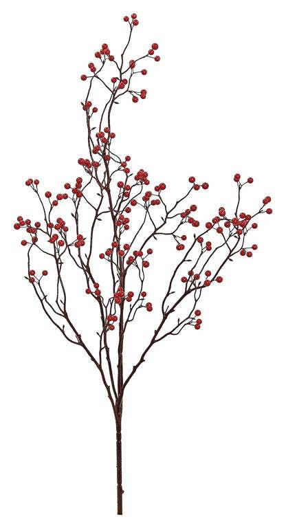 Currant Berry Spray, 31", Red