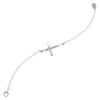 Silpada 'Find Peace' Horizontal Cross Link Bracelet