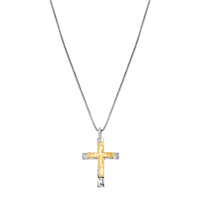 Silpada 'Melded Cross' Necklace Pendant in 14K Gold Plated