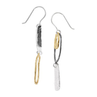 Silpada 'Organza' 3-Tone Drop Earrings