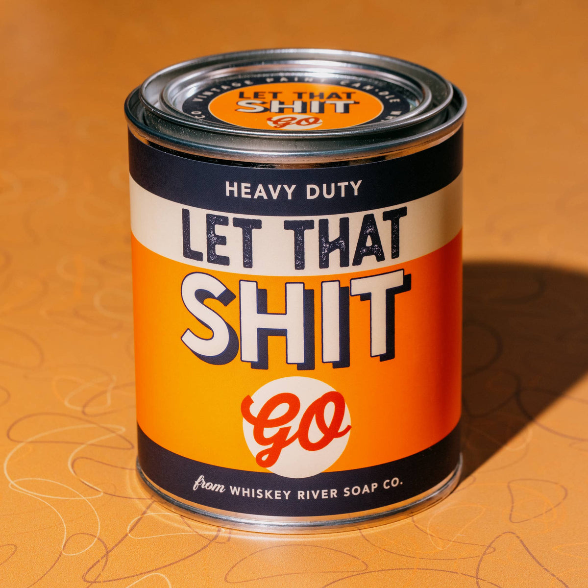 Whiskey River Soap Co. Let That Shit Go Vintage Paint Candle | Funny Candle