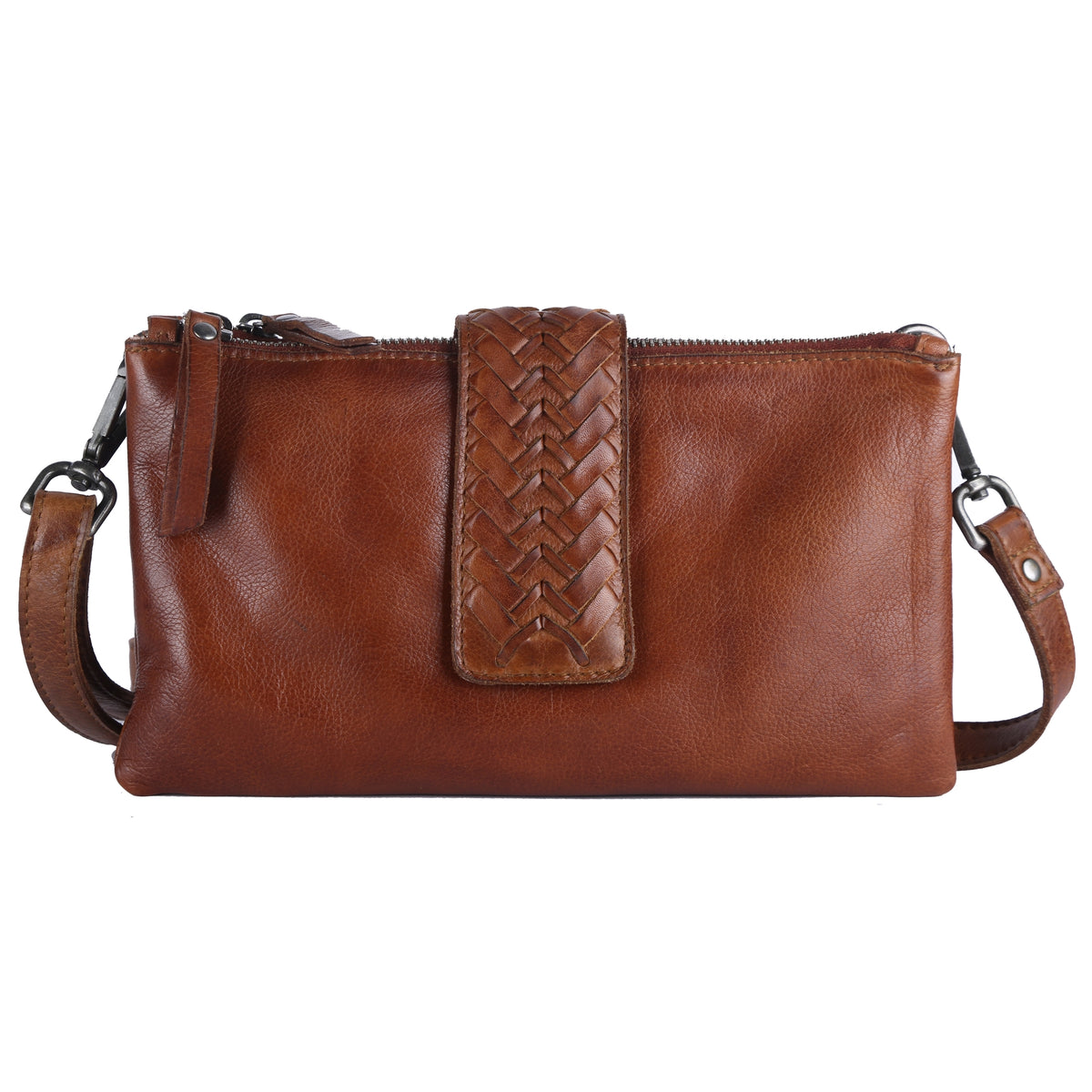 Latico Leather Malabar Leather Crossbody - Cognac