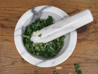 RSVP International Marble Mortar & Pestle - White