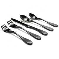 KNORK Black Matte Titanium Flatware - 20 Piece Set