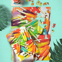 Genuine Fred Ice Pops Puzzle Designed by: Dan Saelinger (500 Pieces)