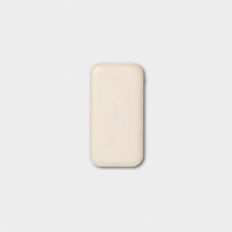 Courant CARRY: Wireless Charging Power Bank - Bone, Ash
