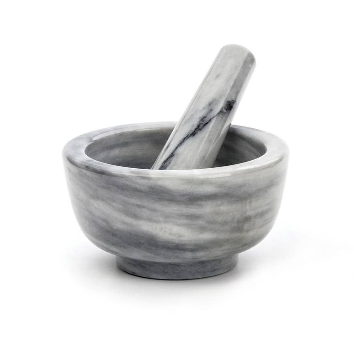 RSVP International Marble Mortar & Pestle - White