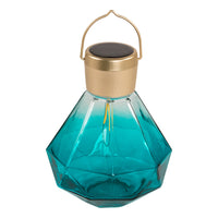 Allsop Solar Glass Gem Light - Emerald
