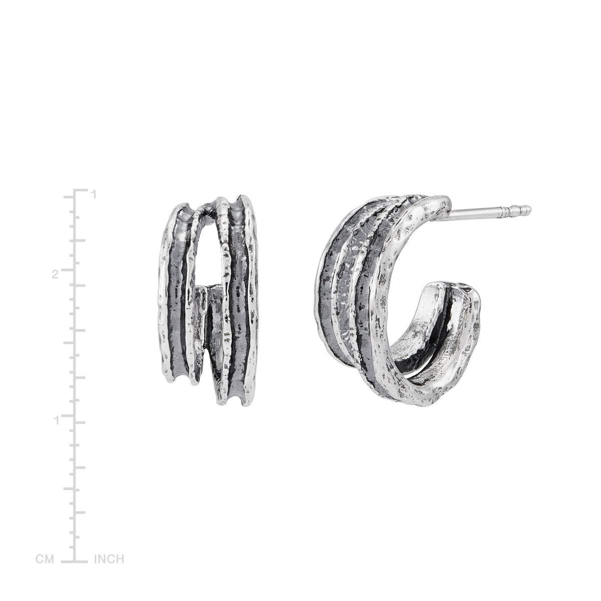 Silpada 'Above & Beyond' Hoop Earrings in Sterling